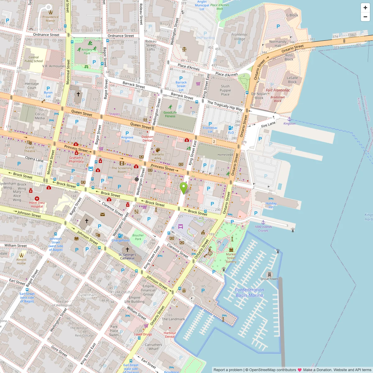 Map showing Mc Mahon's House of Flowers location